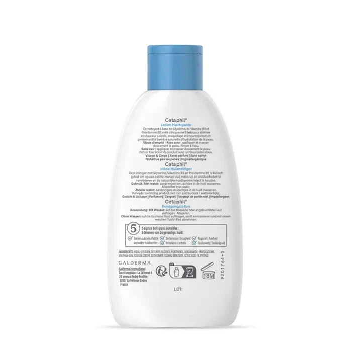 Cetaphil Lotion Nettoyante Visage Et Corps Peaux Sensibles - Image 4