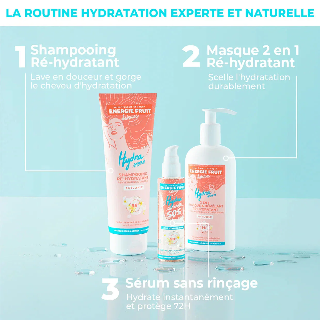 SHAMPOING HYDRATANT MONOÏ - SANS SULFATE - Image 5